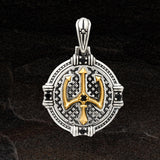 Konstantino ORION SHIELD Bronze and Sterling Silver Mens Pendant - Front View