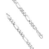 Tribal Hollywood FIGARO Chain 7mm in Sterling Silver - Clasp