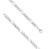 Tribal Hollywood FIGARO Chain 8mm in Sterling Silver - Clasp