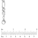 Tribal Hollywood FIGARO Chain 8mm in Sterling Silver - Measurements