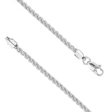 Tribal Hollywood WHEAT Chain 2mm in Sterling Silver - Clasp