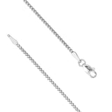 Tribal Hollywood FRANCO Chain 2mm in Sterling Silver - Clasp