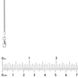 Tribal Hollywood FRANCO Chain 2mm in Sterling Silver - Measurement