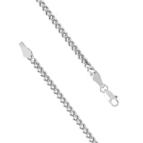 Tribal Hollywood FRANCO Chain 3mm in Sterling Silver - Clasp