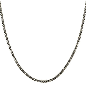 Tribal Hollywood FRANCO Chain 3mm in Oxidized Sterling Silver