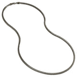 Tribal Hollywood FRANCO Chain 3mm in Oxidized Sterling Silver - Full View