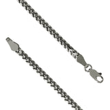 Tribal Hollywood FRANCO Chain 3mm in Oxidized Sterling Silver - Clasp