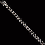 William Henry SCALLOP CHAIN Sterling Silver Mens Link Necklace