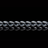 William Henry SCALLOP CHAIN Sterling Silver Mens Link Necklace - Close-up