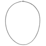 Black Rhodium Sterling Silver Ball Chain by John Hardy - Full Image
