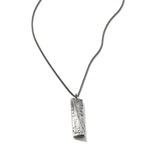 John Hardy Mens Volcanic Texture Pendant Necklace in Silver