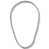John Hardy Mens Heishi Link Classic Silver Necklace Chain - Full View