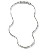 John Hardy Mens Box Chain Sterling Silver 4mm Classic Chain Necklace