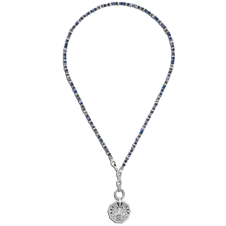 John Hardy Men's Dual Design Amulet Keyring Necklace