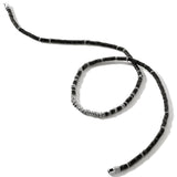 John Hardy Mens Heishi Bead Black Onyx and Sterling Silver Necklace - Alt View