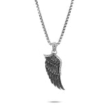 John Hardy Mens Legends Eagle Wing Amulet with Black Sapphire and Spinel Stones