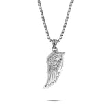John Hardy Mens Legends Eagle Wing Amulet with Black Sapphire and Spinel Stones