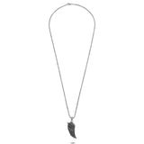 John Hardy Mens Legends Eagle Wing Amulet with Black Sapphire and Spinel Stones