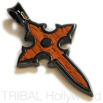 NOBLE CRUSADER'S CROSS IN ROSEWOOD AND GUNMETAL