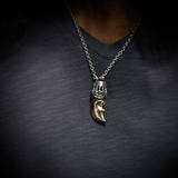 William Henry KINGS CLAW NECKLACE Bronze and Silver Polar Bear Claw