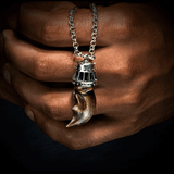 William Henry KINGS CLAW NECKLACE Bronze and Silver Polar Bear Claw