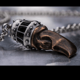 William Henry KINGS CLAW NECKLACE Bronze and Silver Polar Bear Claw