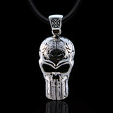 WHISTLER Skull Pendant Chain for Men in Sterling Silver by Ecks