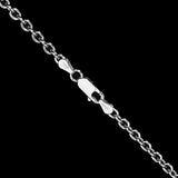 Ecks PEARL FOR BRAINS SKULL Sterling Silver Mens Necklace - Chain Clasp