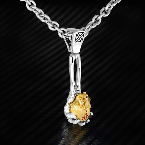 Solid gold mens pendant deals