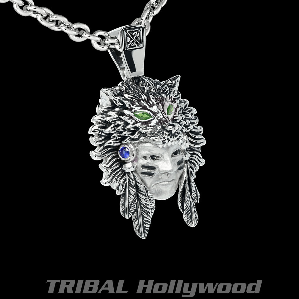 THE HUNTER NECKLACE Native American Warrior Mens Chain from Ecks