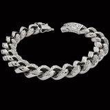 CELTIC CURB BRACELET Sterling Silver Mens Link Bracelet by Keith Jack