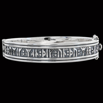 NORSE RUNES BRACELET Sterling Silver Mens Bracelet by Keith Jack