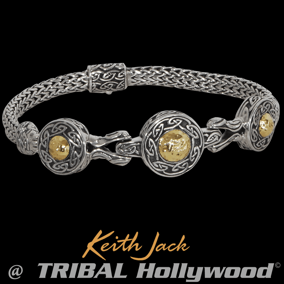 SOLSTICE BRACELET Gold and Silver Celtic Bracelet from Keith Jack