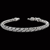 BYZANTINE DRAGON WEAVE BRACELET Thin Width Silver Bracelet by Keith Jack