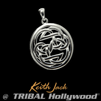 PATH OF LIFE KNOT Sterling Silver Chain Pendant by Keith Jack