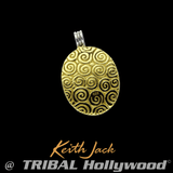 TREE OF LIFE Four-Way Reversible Gold & Silver Pendant by Keith Jack