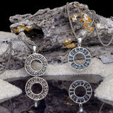 NORSE RUNES MEDALLION Sterling Silver Chain Pendant by Keith Jack