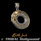 ETERNAL DRAGON Gold and Silver Chain Pendant for Men by Keith Jack