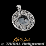 CELTIC YIN YANG Chain Pendant for Men in Gold and Silver by Keith Jack