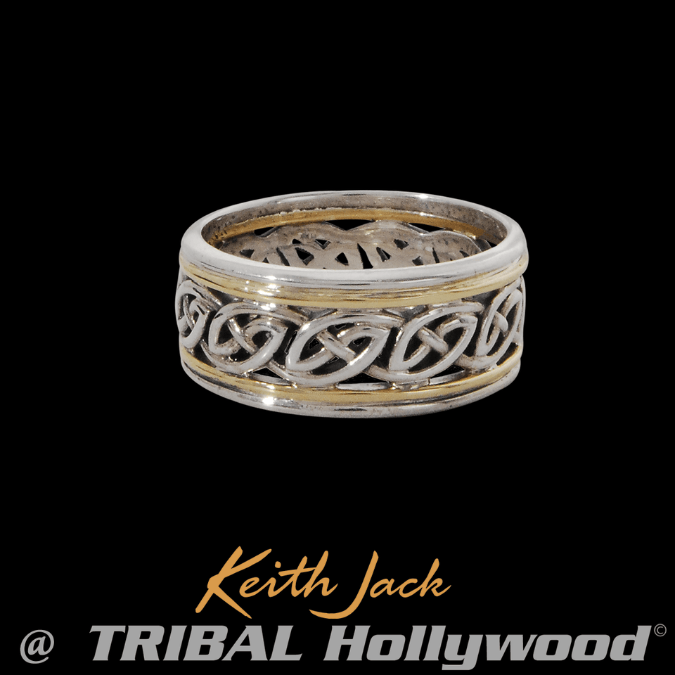 ISLA ETERNITY RING Celtic Knot Mens Ring Band by Keith Jack