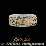 ETERNAL DRAGON RING Gold and Sterling Silver Mens Ring by Keith Jack