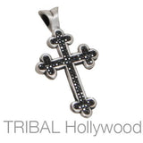 BLANIK Faith Guardian Mens Cross Pendant w Swarovski Crystals by Bico