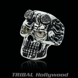IMMORTAL Demon Skull Sterling Silver Ring for Men from Ecks