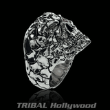 ONE-EYED PIRATE SKULL Ring for Men in Sterling Silver from Ecks