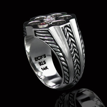 LAST CHANCE Revolver Ring for Men in Sterling Silver by Ecks