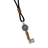 GATEKEEPER Mens Key Pendant with Black Leather Cord by BICO Australia
