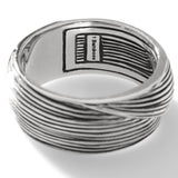 John Hardy Mens Twisted Bamboo Band Ring in Sterling Silver - Inside View