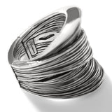 John Hardy Mens Stacked Bamboo Ring in Sterling Silver - Inside View