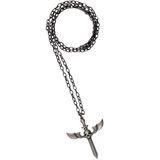 FAUSTS DILEMMA Winged Skull Sword Mens Pendant Chain by BICO Australia
