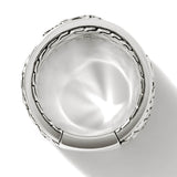 John Hardy Mens Legends Naga Dragon Band Ring in Sterling Silver - Top View